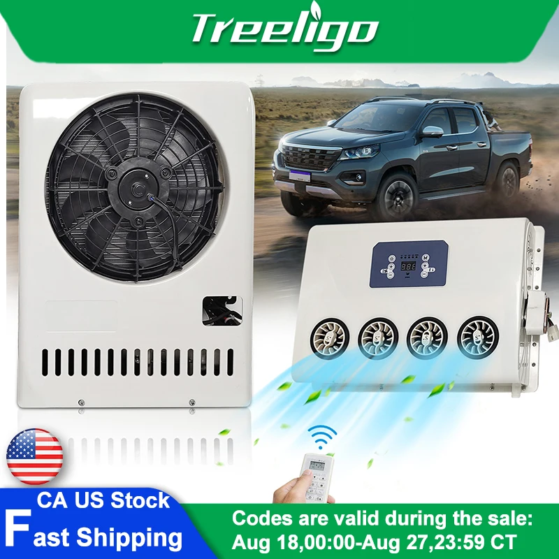 

Treeligo 2025 12V/24V 10500BTU Electric Car Air Conditioning System - Split AC Air Conditioner For Cars Trucks & RVs Efficient
