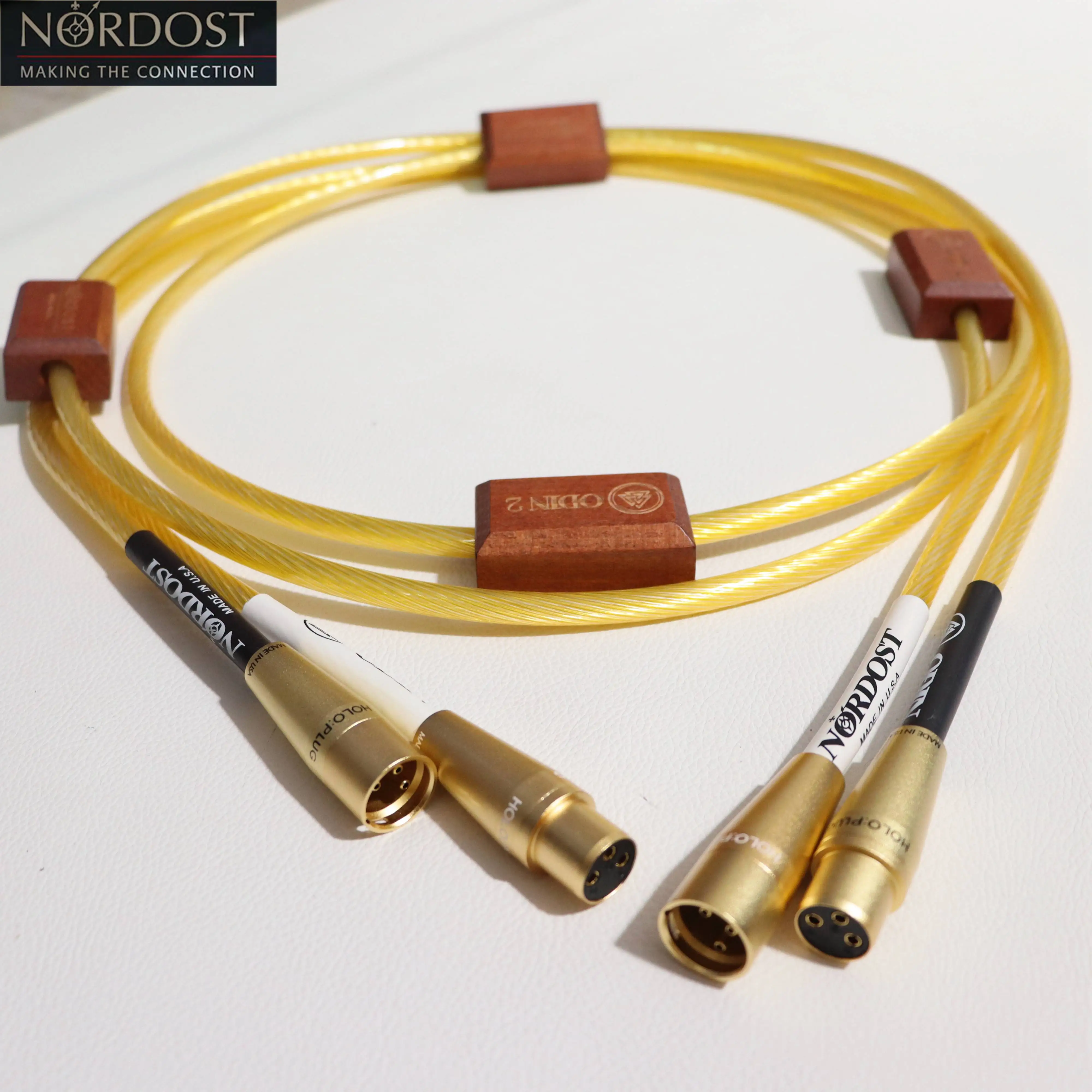 1 pair GOLD Nordost Odin 2 Original genuine Flagship XLR Cable Reference Interconnects HIFI audiophile grade balanced wire