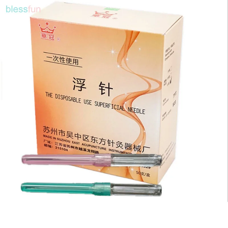 33mm /48MM DISPOSABLE FLOATING NEEDLE Superficail Neelde Float Needle Acupuncture 10/20pcs