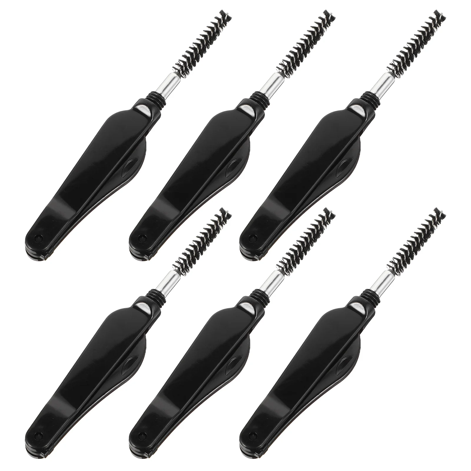 6 Pcs Folding Mascara Brush Eyebrow Grooming Dual-ended Foldable Practical Makeup Abs Eyelash Comb