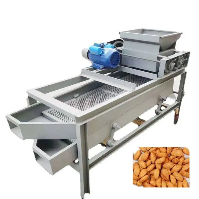 Easy Operation Automatic Almond Shell Peeling Hazelnut Breaker Nut Shell Separator Almond Crusher Machine