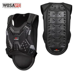 WOSAWE-Armure de moto pour adultes, protection de la poitrine et du dos, motocross tout-terrain, soutien de la colonne vertébrale, équipement de protection du corps