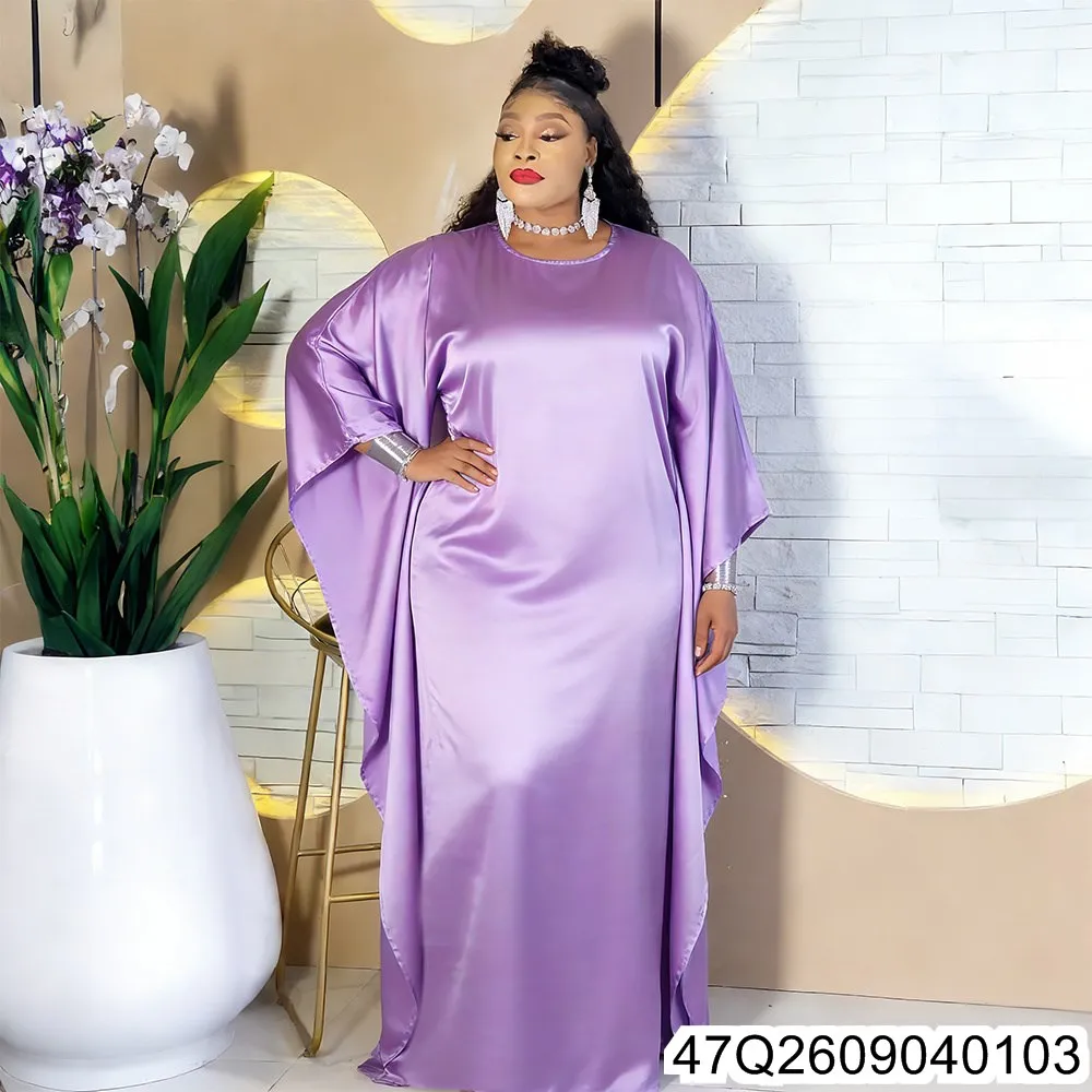 African Plus-size Women's Clothing, Southeast Asian and Latin American Fashion, Elegant and Refined in Solid Colors 47Q26090401
