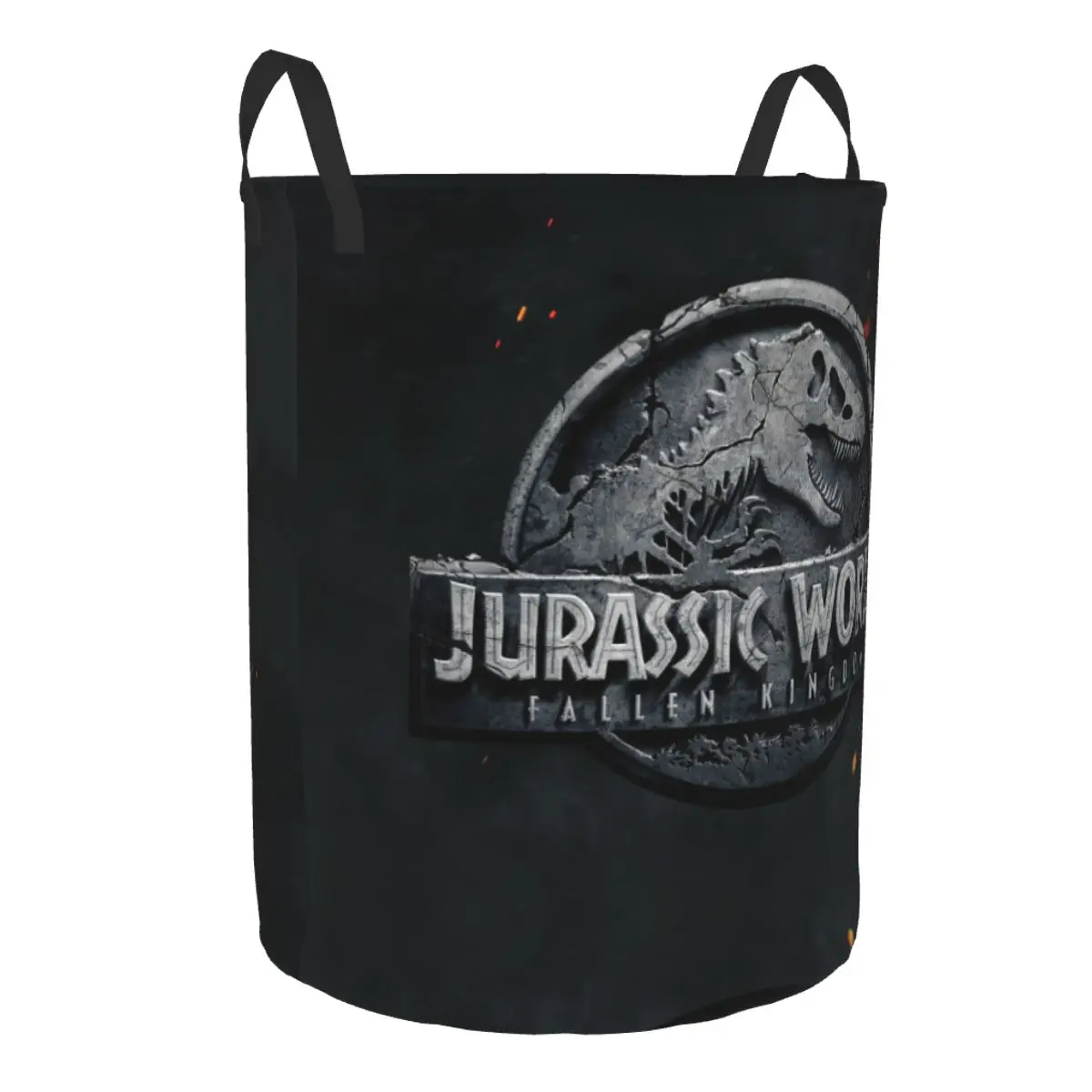 Custom Jurassic Park Laundry Hamper Large Clothes Storage Basket Dinosaur World Toy Bin Organizer for Kids