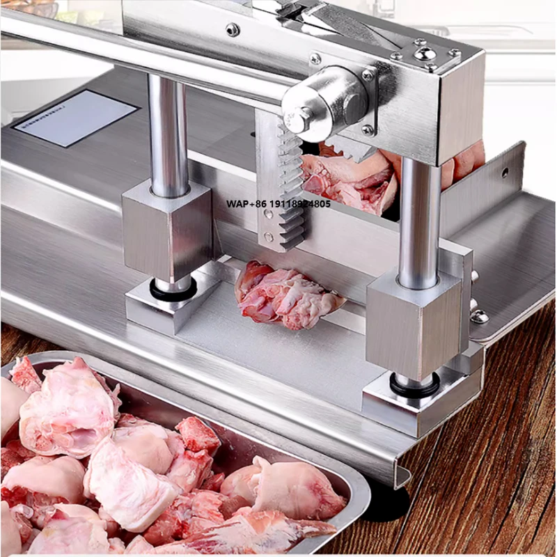 Stainless Steel Heavy Duty Guillotine Bone Cutter Whole Chicken and Duck Chopping Machine
