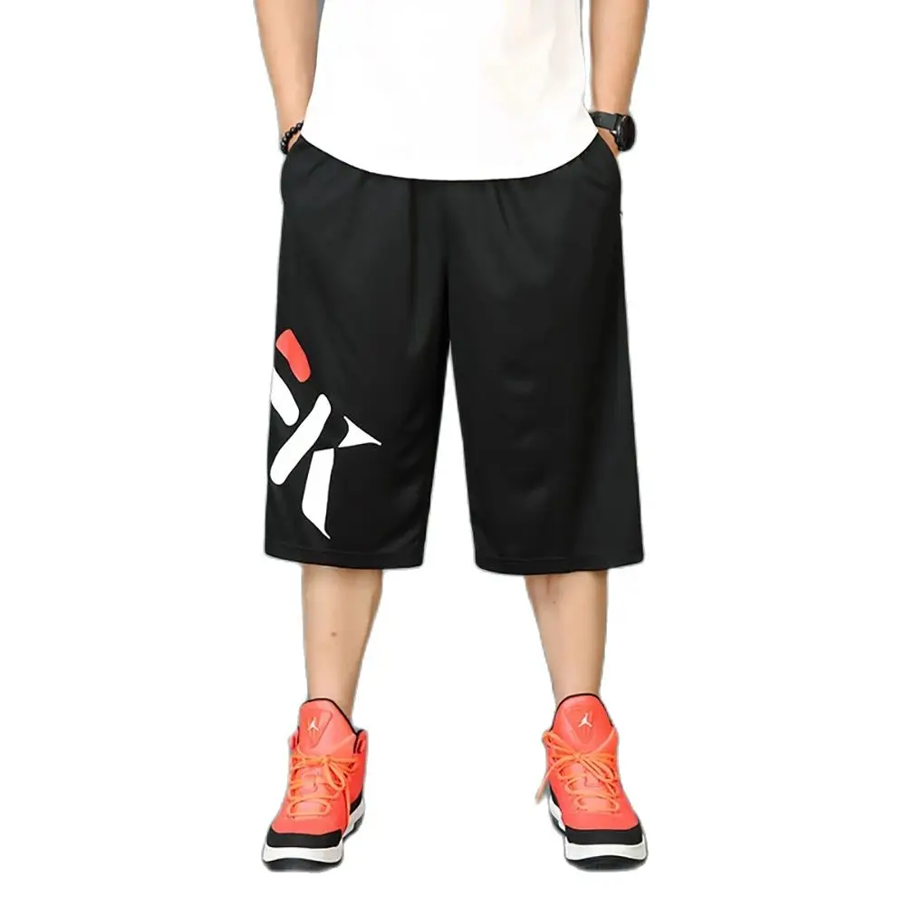 

Fashion Summer Sportswear Short Men Casual Loose Baggy Mid Trackpants Wide Leg Boardshorts Basketball Clothes