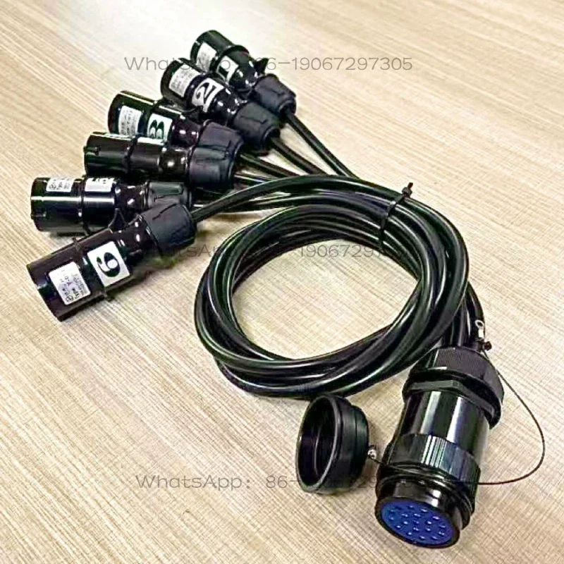 19 needle mother to 16A male one drag six, light power cord beam of light light tail, one point six pig tail line, tail