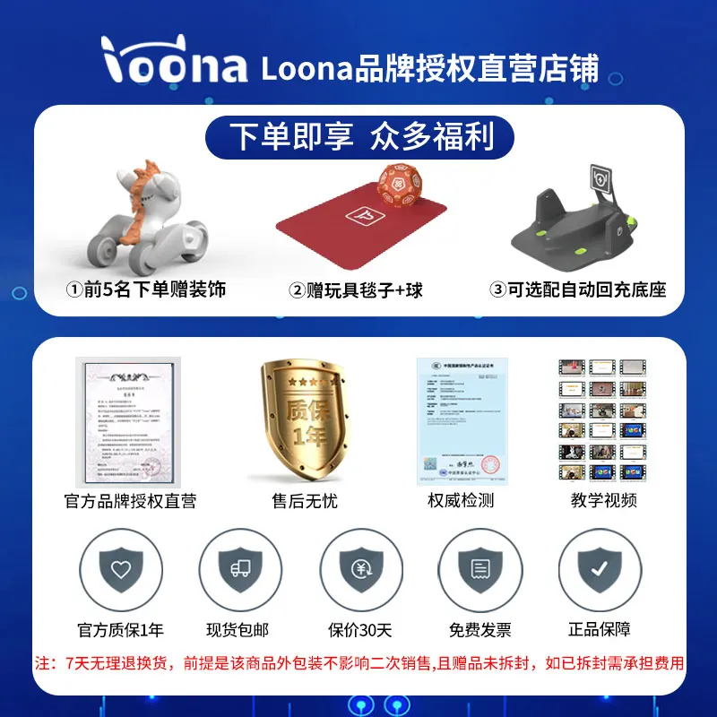 Loona-Robot inteligente para perros, compañero de voz, programación, reconocimiento facial, diálogo emocional AI, juguete electrónico, regalos