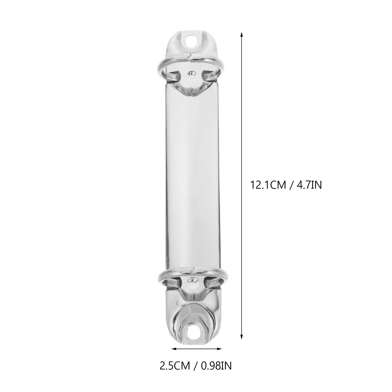 DIY Metal Binder Rings A7 Silver 2-Ring Loose Leaf Binder Clips for Notebooks Planners Organizing Documents Craft Projects