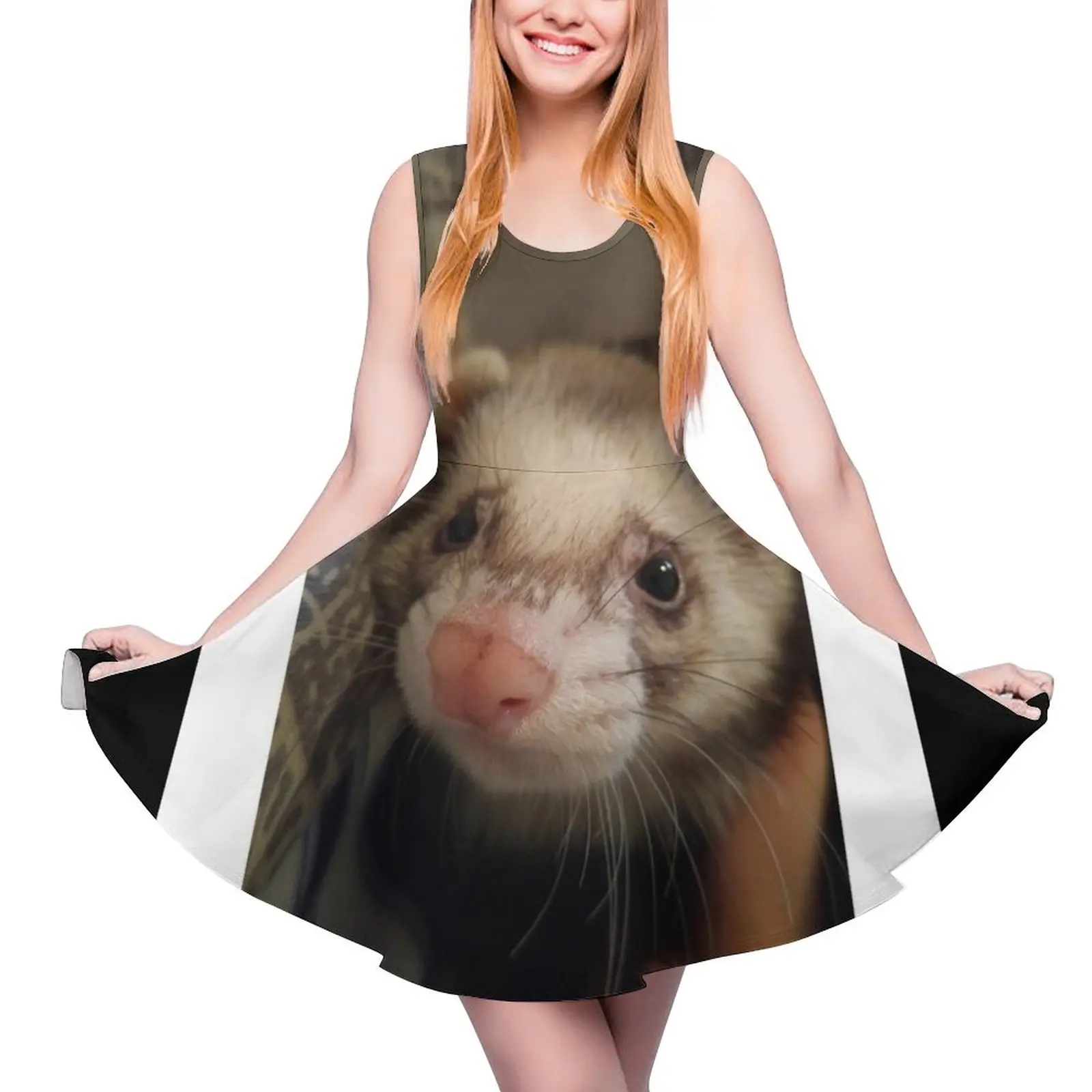 

hello ferret Sleeveless Dress Dress for girls dress women summer long sleeve dresses