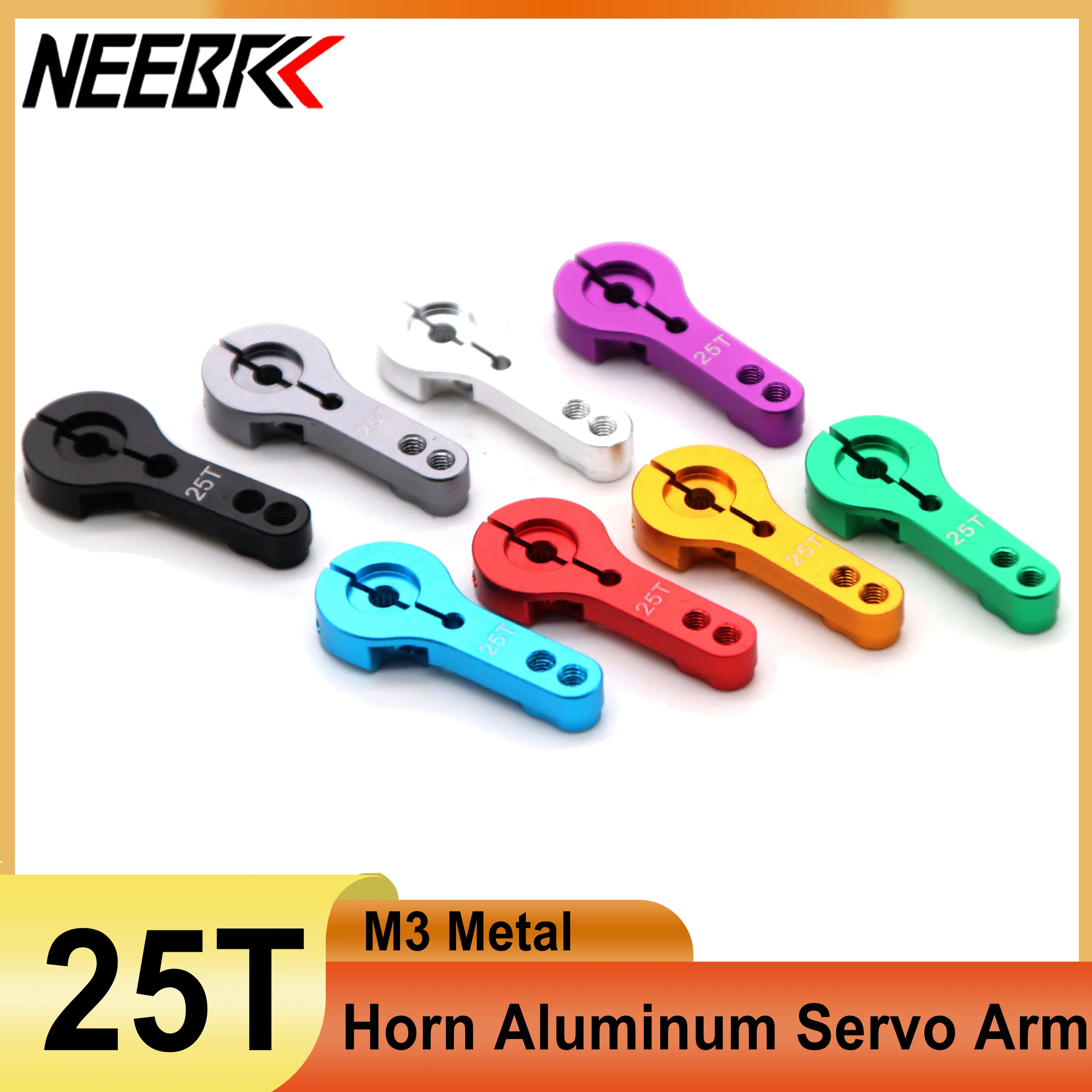 

NEEBRC 25T звуковой алюминиевый сервопривод для радиоуправляемого автомобиля, грузовика, гусеничного самолета, вертолета, робота Wltoys MN78 MN82 MN168 MN99S, аксессуары для игрушек