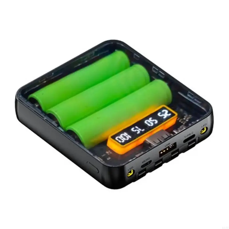 E1PF Easy Assembly Battery Housing 18650 Battery Storage Case for Power Banks Making