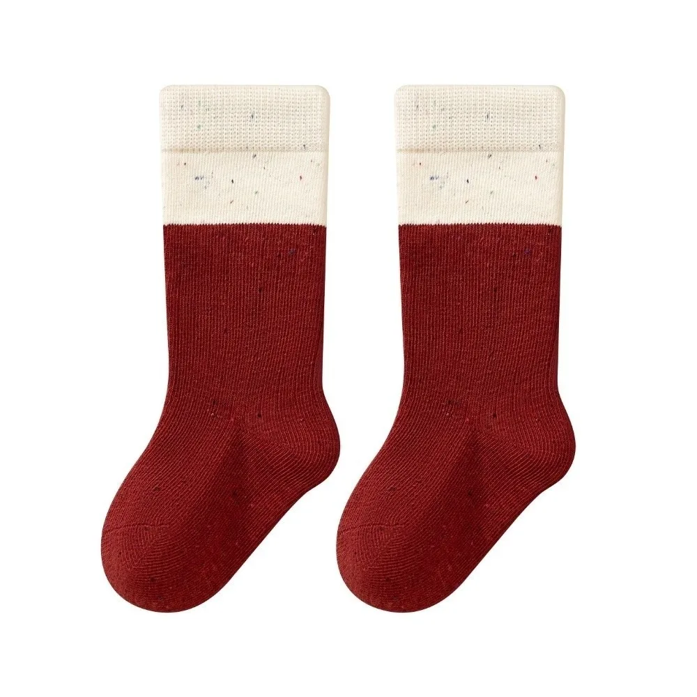 New Red Compression Stocking Breathable Sweat-absorbing Leg Warmers Princess Socks Children