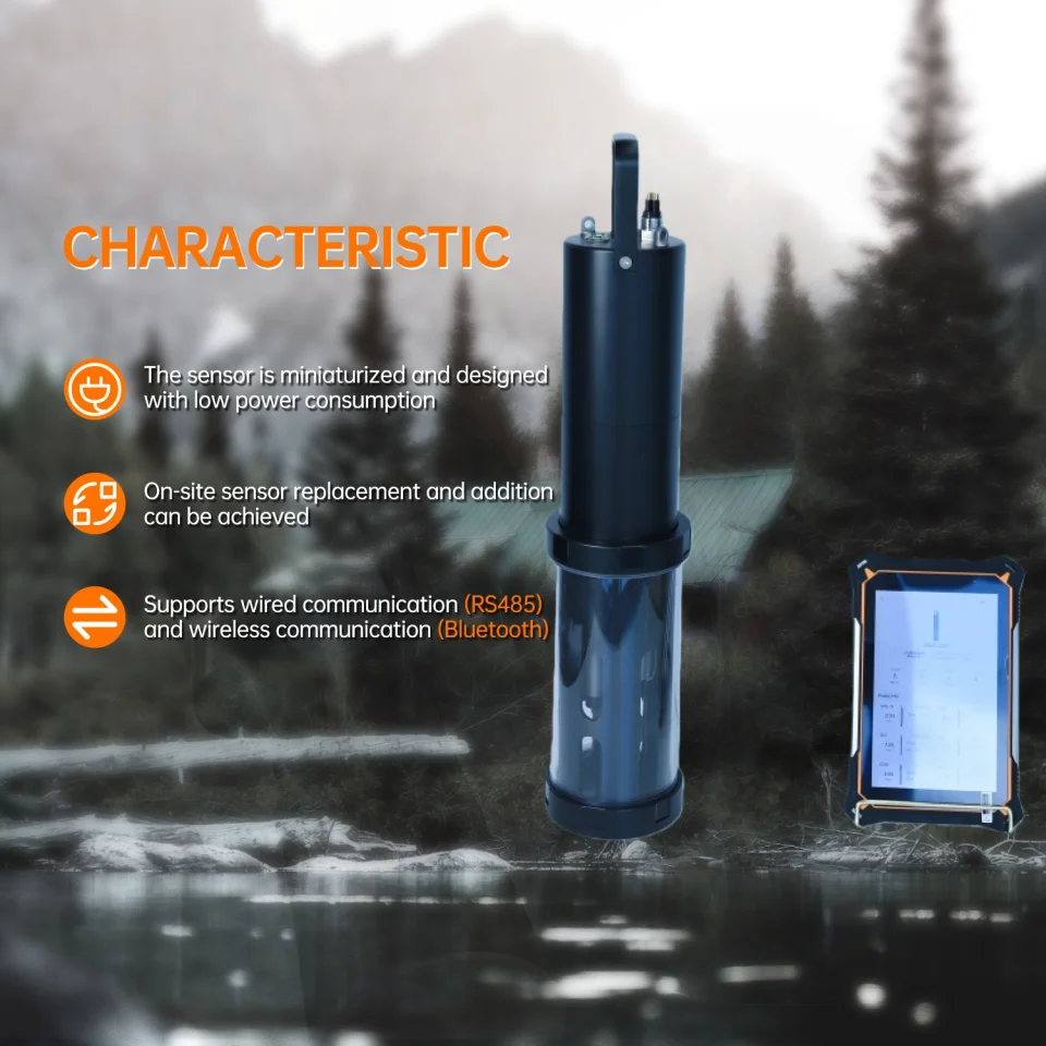 Online Water Quality Monitoring Multi Parameter Sensor All In One Digital RS485 For COD TOC TN TP Turbidity Monitoring