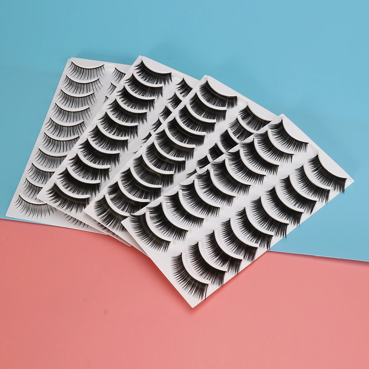 80 Pairs Natural Fake Lashes Thick Long Eyelashes For Women Party Daily Makeup