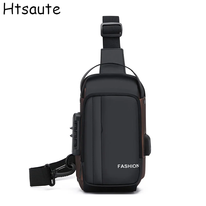 

Business Men's Shoulder Bags Waterproof Crossbody Women Bags Designer Bag Luxury For Men USB Charge Port Pack Anti-theft