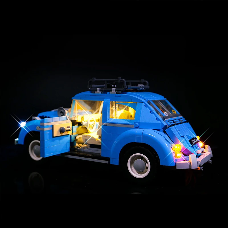 DIY LED Light Kit For LEGO 10252 City Car Beetle Model Building Block Set（Only LED Light,Without Blocks Model）