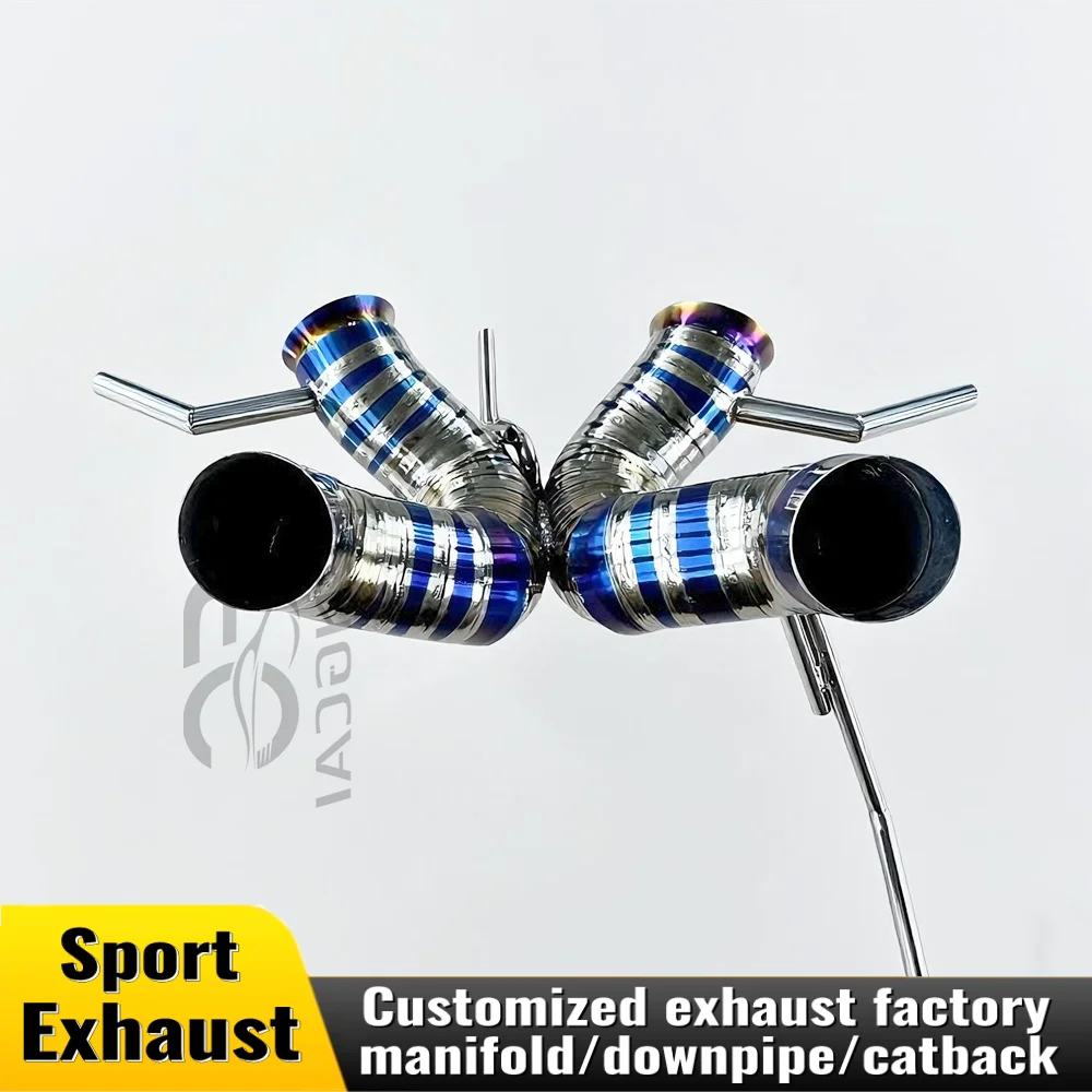 

Выхлопная задняя часть для McLaren 600LT, титановый хвостовой глушитель, аксессуары для спортивных автомобилей, звуковая волна, обновление выхлопной системы