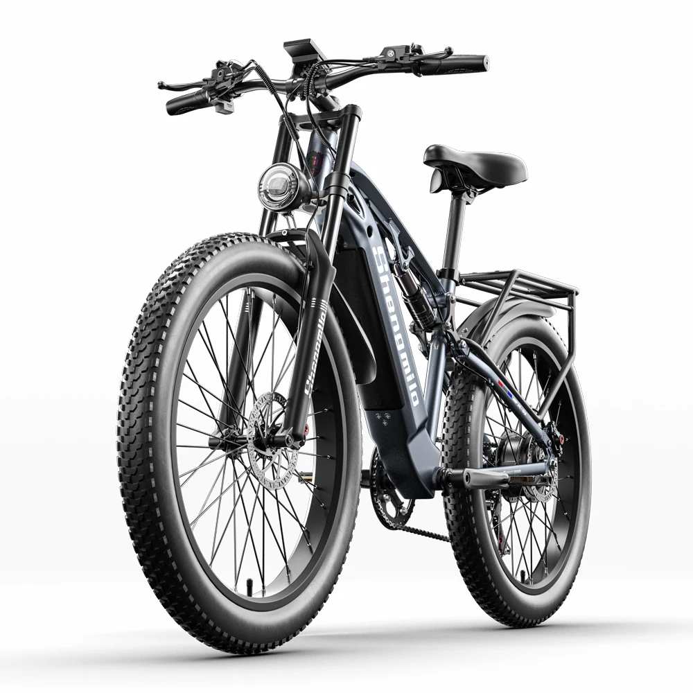 Shengmilo MX05 Erwachsenen-Pendler-E-Bike 500W 48V 17,5Ah, 26"-Reifen, Hydraulische Ölbremse, 42km/h 90km Reichweite Offroad-E-Fahrrad