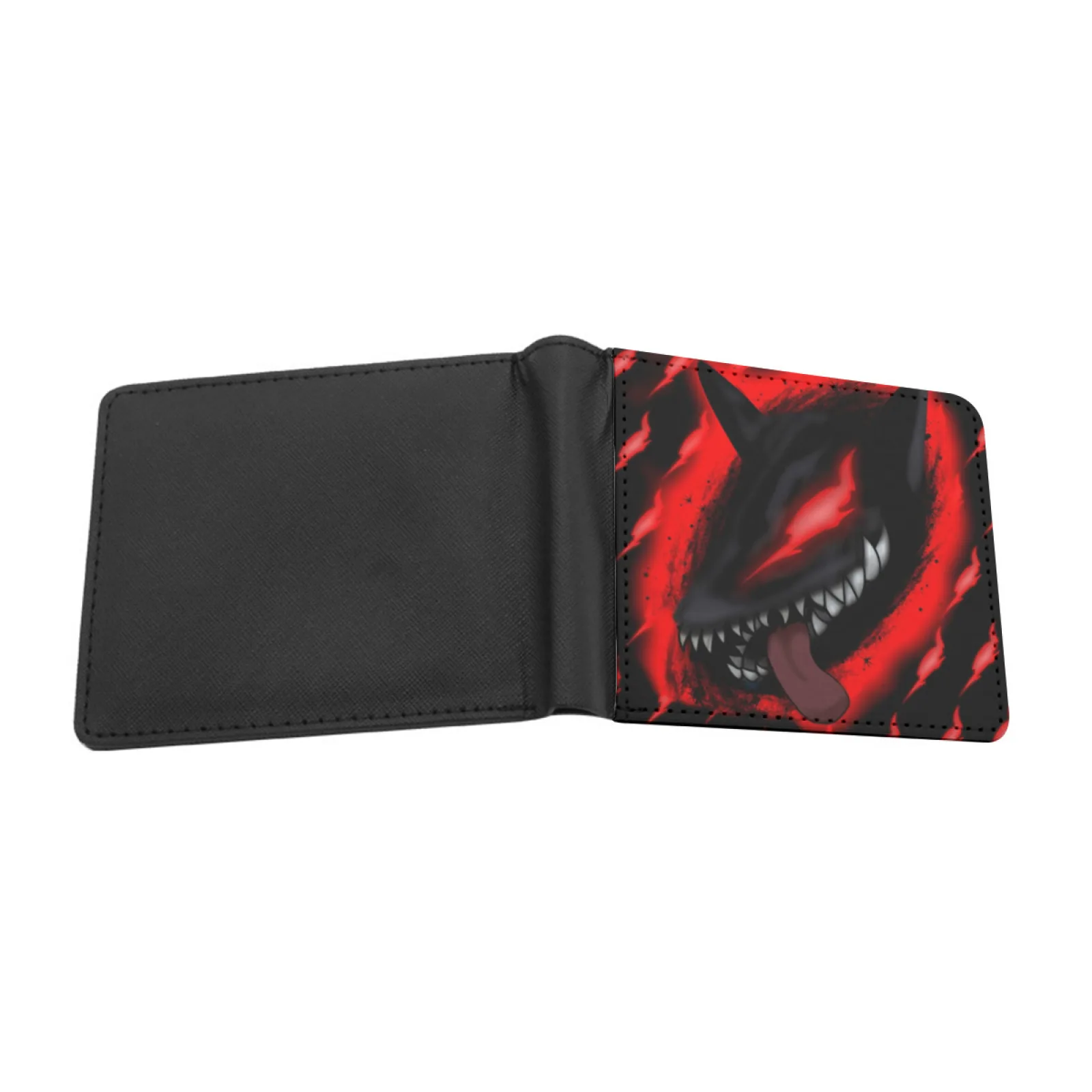 Beast Of Darkness Short Men's Wallet Multifunction Purse Male Pu Leather Wallet Manga Manga Anime Anime Anime Personalized