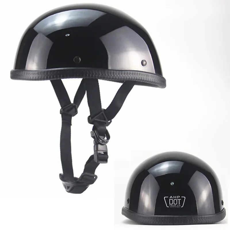 

1X Motorcycle Helmet Open Face Helmet Half Helmet Retro Moto Casco Capacete Dot Approved Half Face Safety Helmet DOT