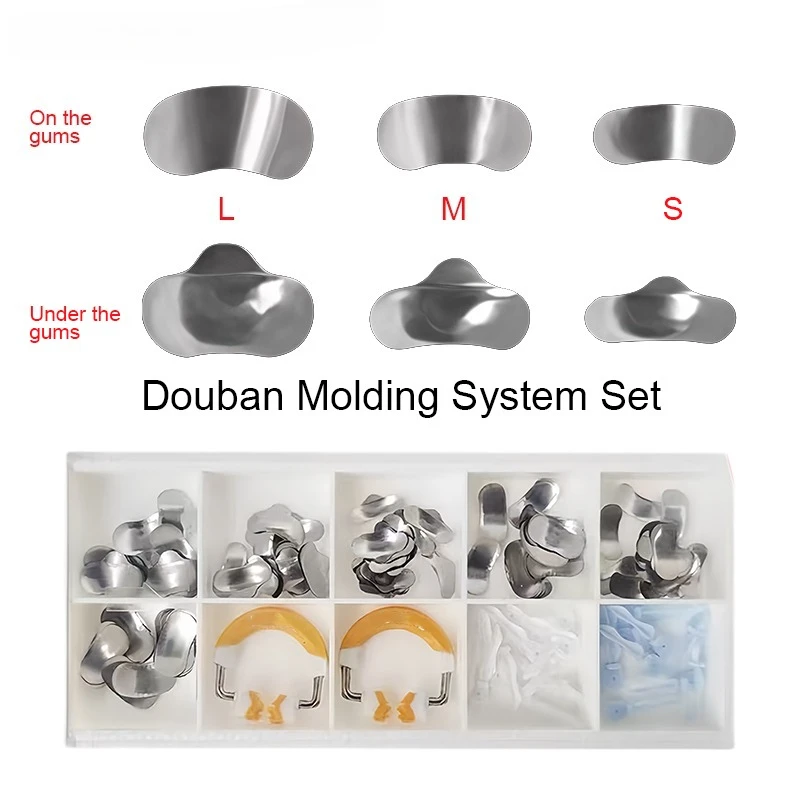 1Set Douban Molding System Kit Refill Pack of Restorative Automatic Molding Sheets Dental Materials for Restorations Oral Clamps