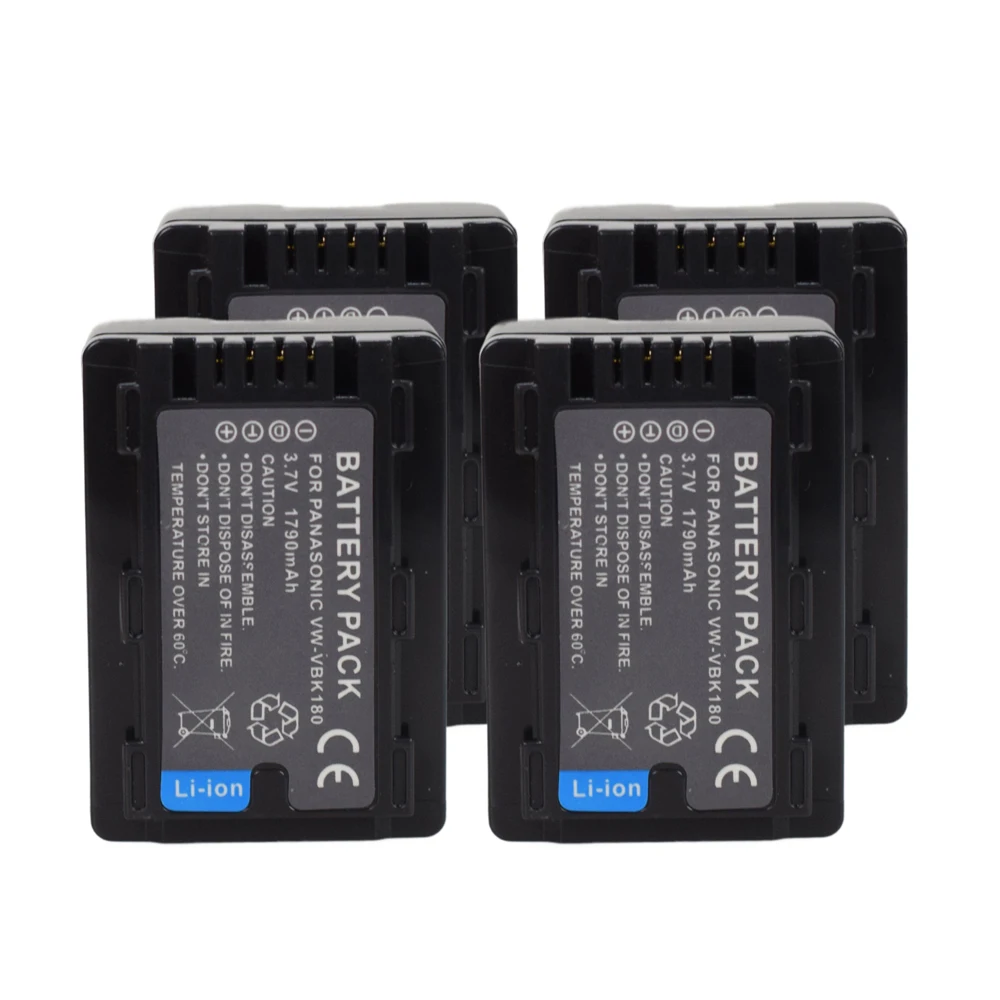 Аккумулятор VW-VBK180 VBK180 для Panasonic VW-VBL090 HC-V100GK HC-V100MGK HC-V10GK HC-V500GK HC-V500MGK HC-V700MGK HDC-SD60