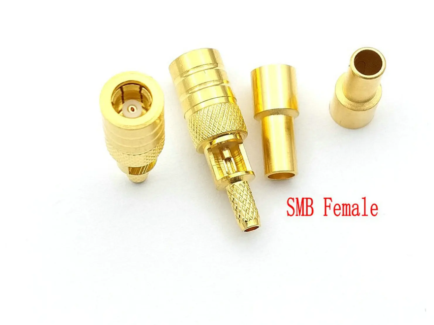 5pcs SMB Male/Female Plug Connectors Crimp With For RG316,RG174,LMR100 cable