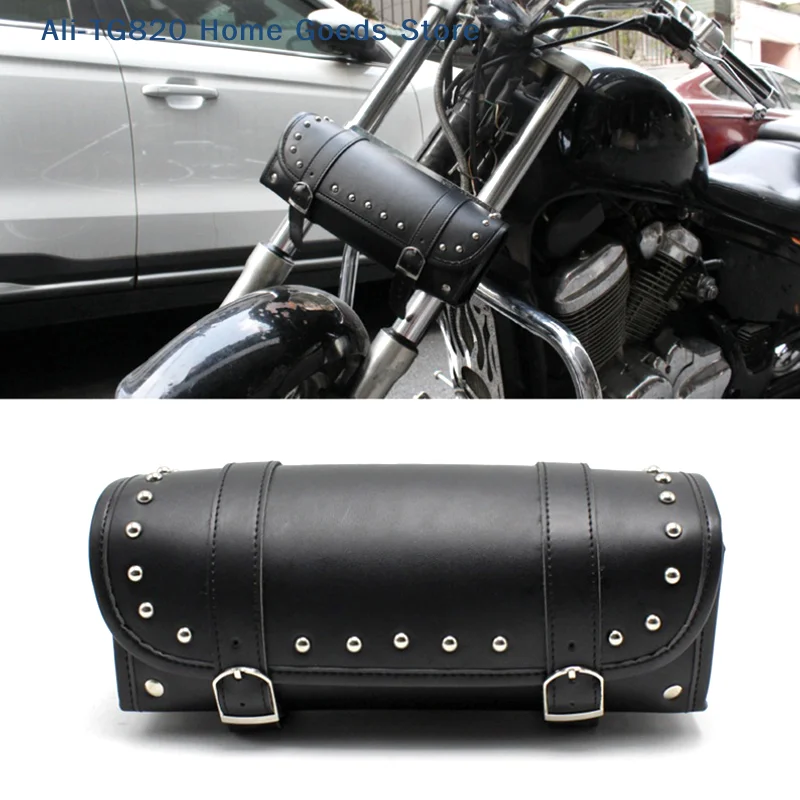 

[TG820]Universal Bags Black Motorcycle Tool Bag Front Fork Handlebar Saddlebag Roll Racing Tail Storage Accessories