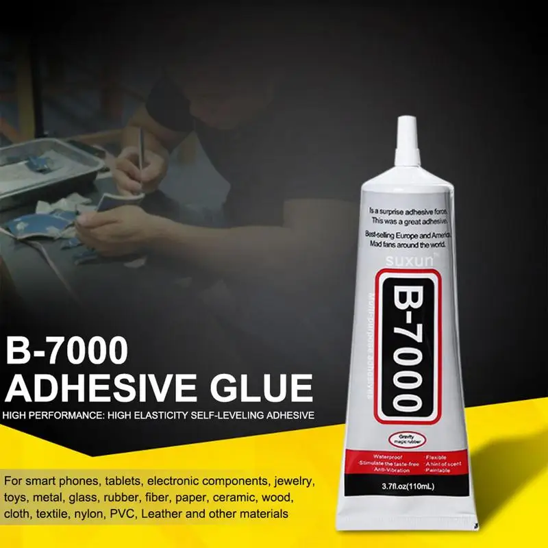 110ML B7000 Glue Clear Contact Phone Repair Adhesive Universal Glass Plastic DIY B-7000 With Precision Applicator