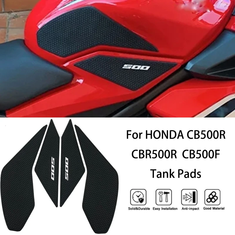 MTKRACING For HONDA CB500R/CBR500R/CB500F 2019-2024 Motorcycle fuel tank pad fuel tank side knee traction grip anti slip pad