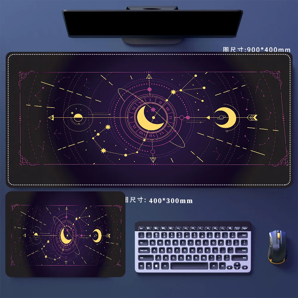 Cute Kawaii Goth Witchy Tarot Alter Mousepad Table Mat Gamer Mousemats Office Mouse Mat Rubber Anti Slip Big Keyboard Mats For C