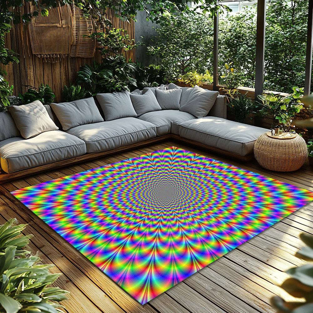 Tuniu Psychedelic Optical Illu - Home Textiles Rug review and price