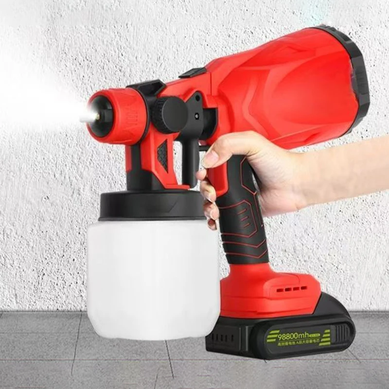 

Electric Paint Gun Multi-purpose Cordless Paint Sprayer Vehicle Furniture Lithium Battery Spraying Machine Household DIY Tools