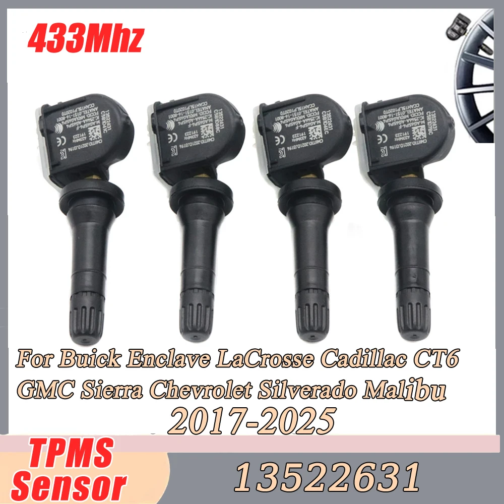 

13522631 для Buick Enclave LaCrosse Cadillac CT6 GMC Sierra Chevrolet Silverado Malibu TPMS датчик контроля давления в шинах