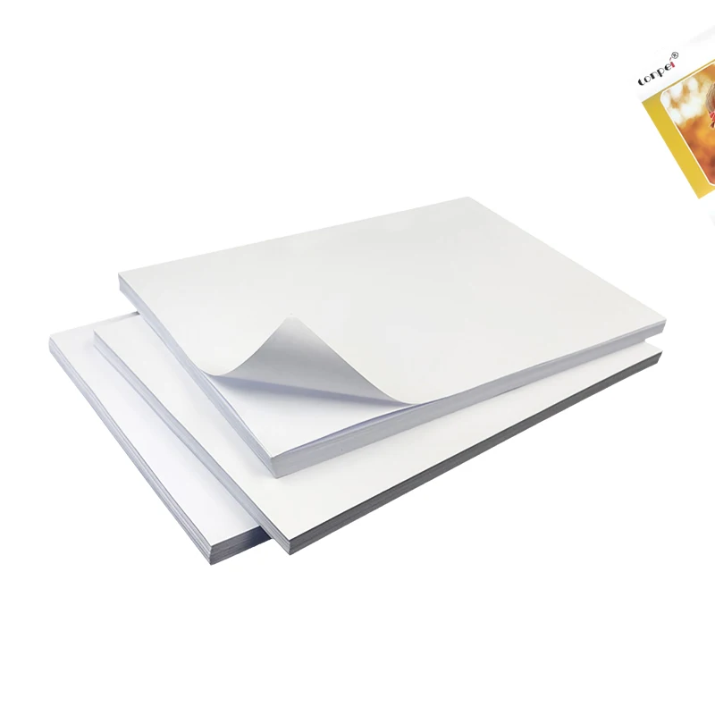 Adhesive Backed Photo Paper A4 A5 A6 Single-Sided Glossy Sticker 135G 150G Inkjet Printer Use Self-adhesive Photo Paper