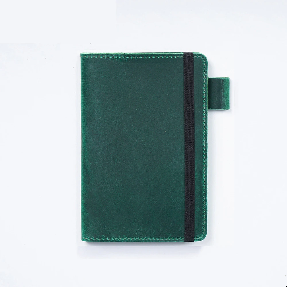 Crazy Horse Cowhide Handmade Notebook Leather Book Retro European Diary Sketchbook School Notebook for Friend's Gift or Travel