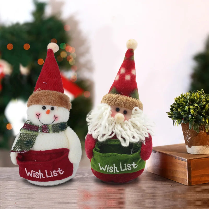 Christmas Snowman Santa Claus Doll Christmas Atmosphere Layout Creative Holiday Gift Decoration