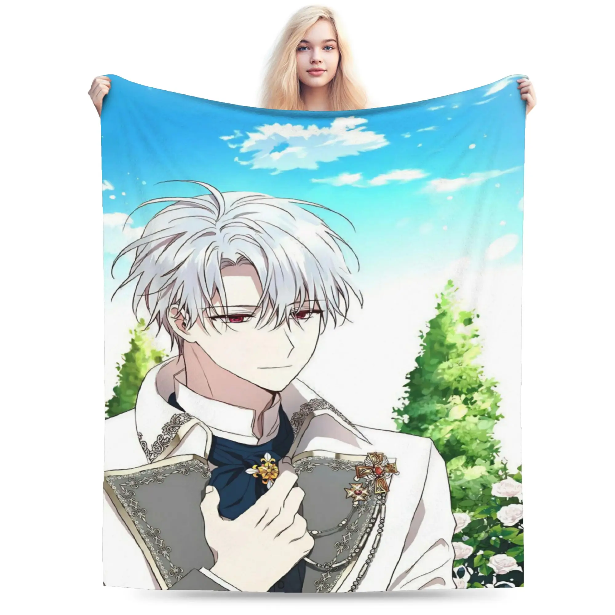 Relax Korean BL Manhwa Handsome Man  Blanket Stuff Sofa Decorative  Throws And Blankets Super Soft Flannel for Travel