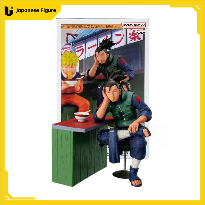

In Stock Original Bandai Banpresto Naruto Umino Iruka Uzumaki Naruto Anime Action Figures Model Toys desktop Ornament Gifts