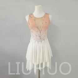 LIUHUO Ice Figure Skating Dress Girls Women Teens Stretchy Spandex Competition Wholesale