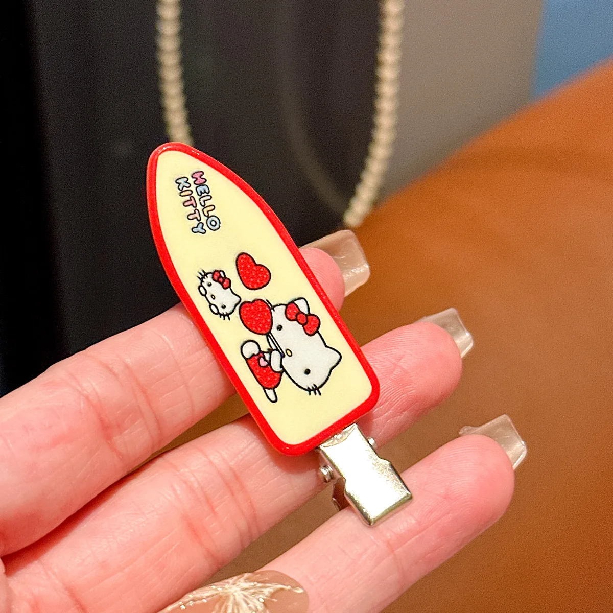 ハローキティかわいいヘアピン 6 個セット漫画ヘアアクセサリー絶妙なヘアクリップ甘いガールスタイルクリスマスギフト