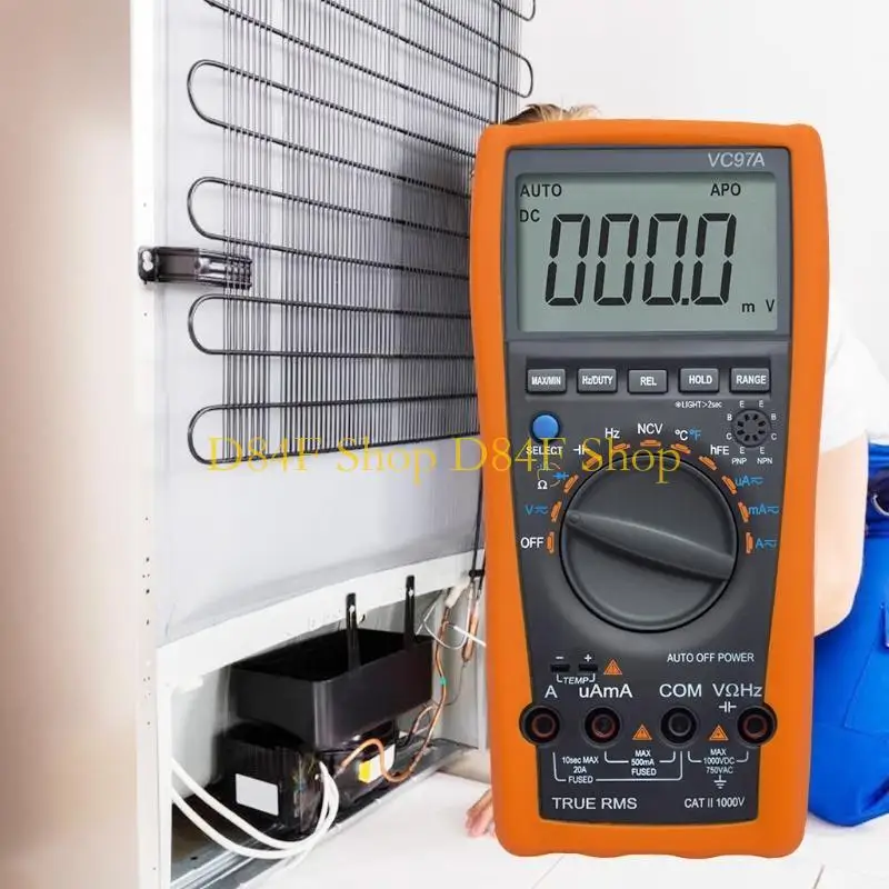 

D84F Портативный цифровой мультиметр Вольтметр Тестер с автоматическим диапазоном измерения напряжения