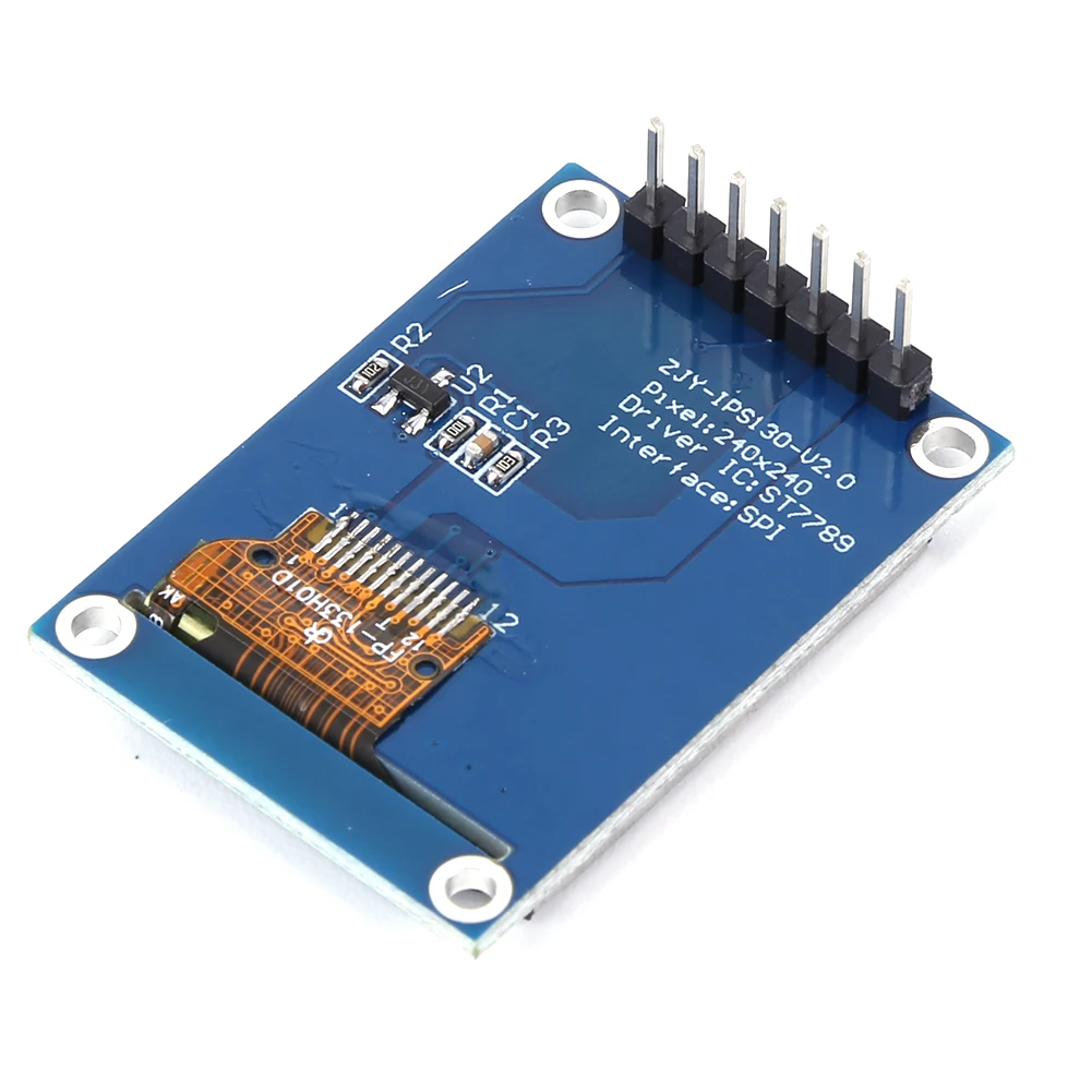 Module d'affichage couleur TFT de 1.3 pouces, Interface SPI ST7789, Module d'affichage LCD couleur 3.3V 240x240 Pixels, composants électroniques