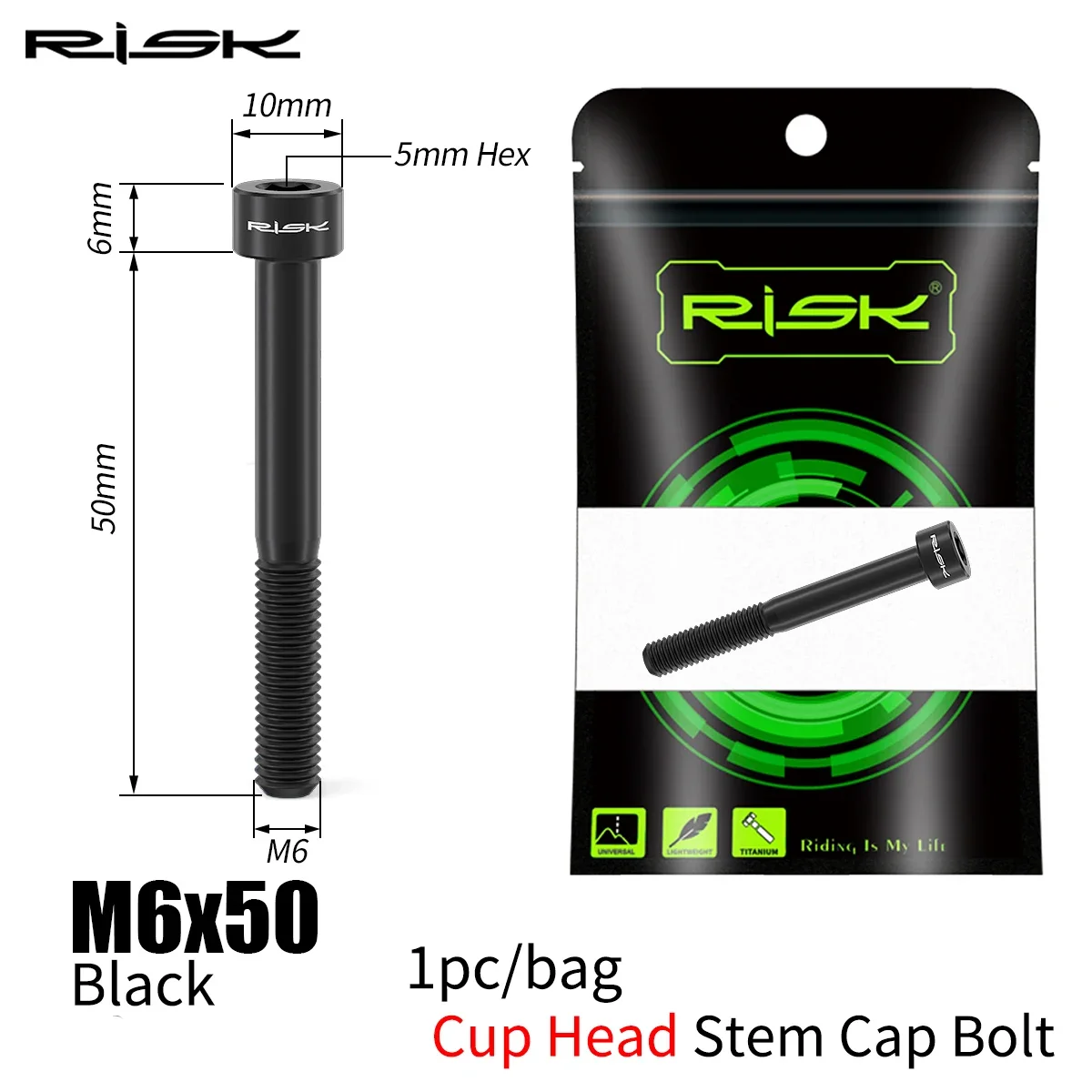 Variant: M6x50 Black