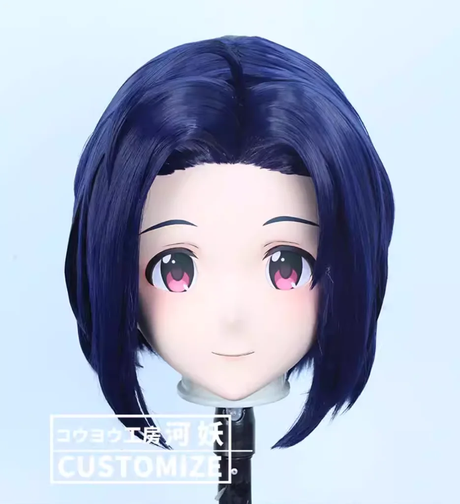 

C-58-55 на заказ полная голова смола мультфильм косплей японский персонаж аниме ролевая игра Crossdress маска кигуруми с задней оболочкой