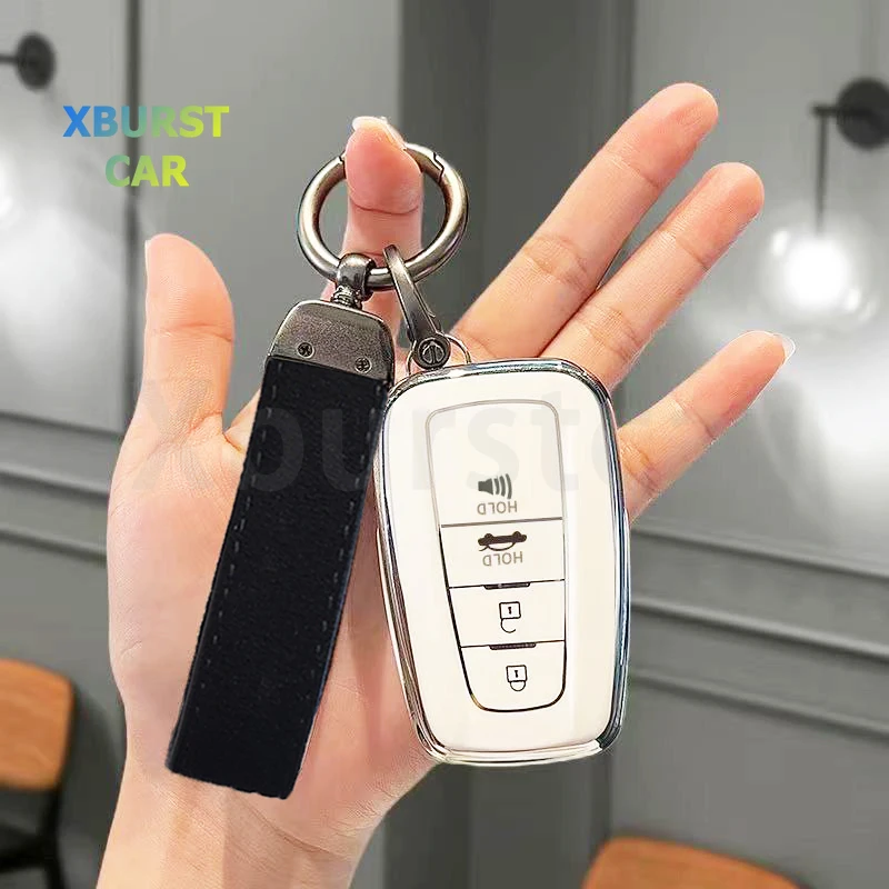 

2/3/4 Button Fashion TPU Auto Accessories Shell Fob Holder For Toyota C-HR CHR RAV4 Prado Prius Camry Corolla Car Key Case Cover