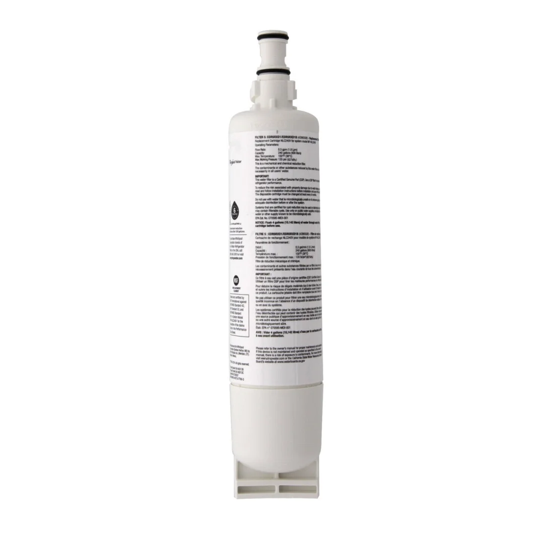 Activated Carbon EDR5RXD1 Refrigerator Water Filter Replacement For 4396510、Filter 5、46-9010、NLC240V