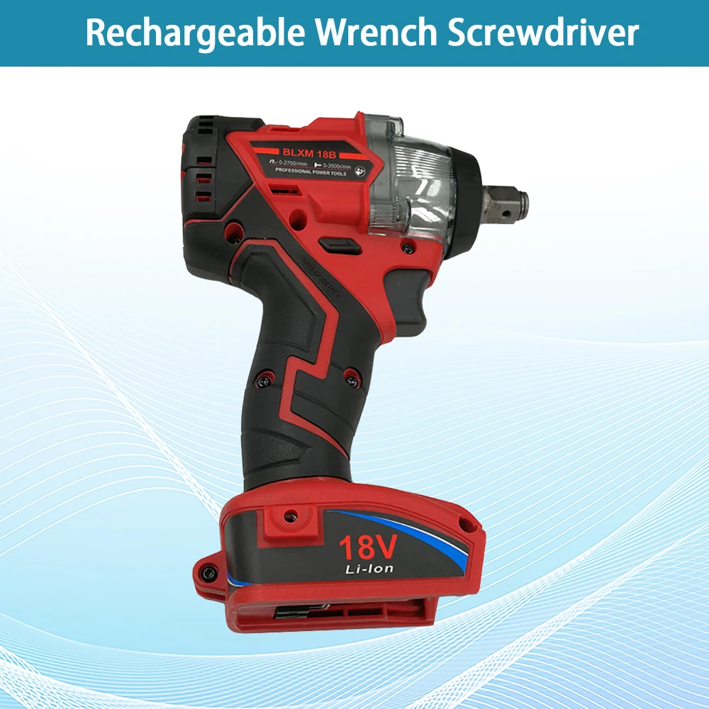 

Trechargeable Brushless Impact Wrench Screwdriver Electric Power Tool Can Use for Milwaukee M18 18V Lithium Battery