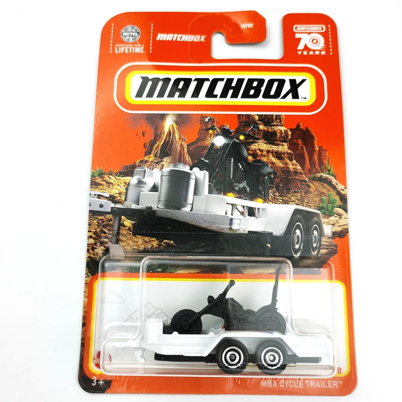 2023 Matchbox Cars MBX CYCLE TRAILER 1/64 Die-cast Model Car Toy Vehicles